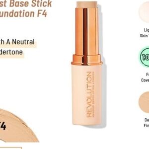 2 Pack Revolution Cream Foundation Stick Easy Application F4